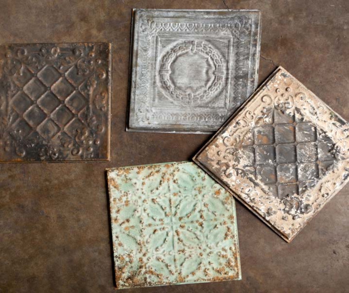 Antique White Tin Ceiling Tile Silkwood Living