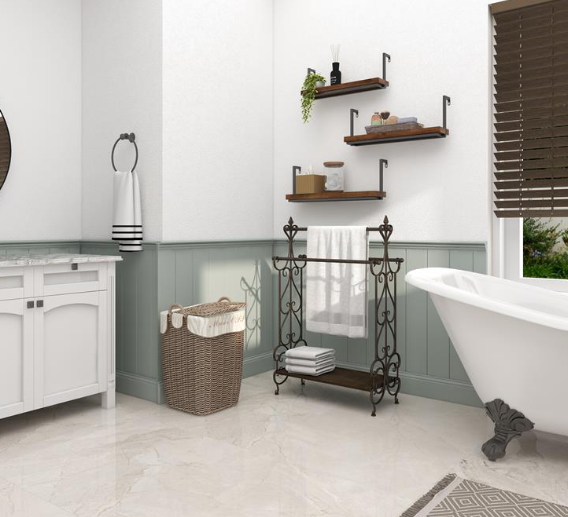 BLACK WOOD SCROLL STORAGE UNIT - Silkwood Living