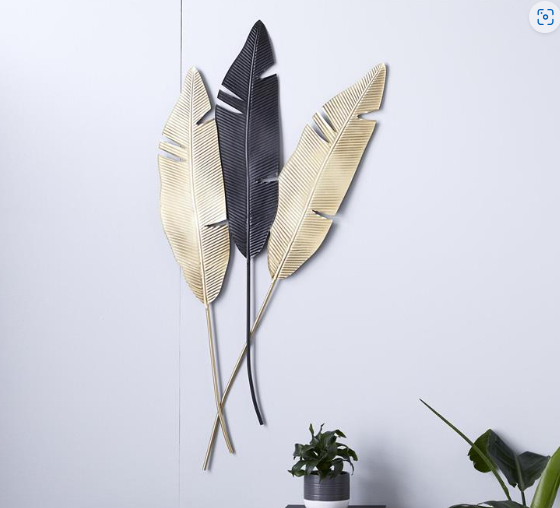 GOLD METAL LEAF WALL DECOR Silkwood Living