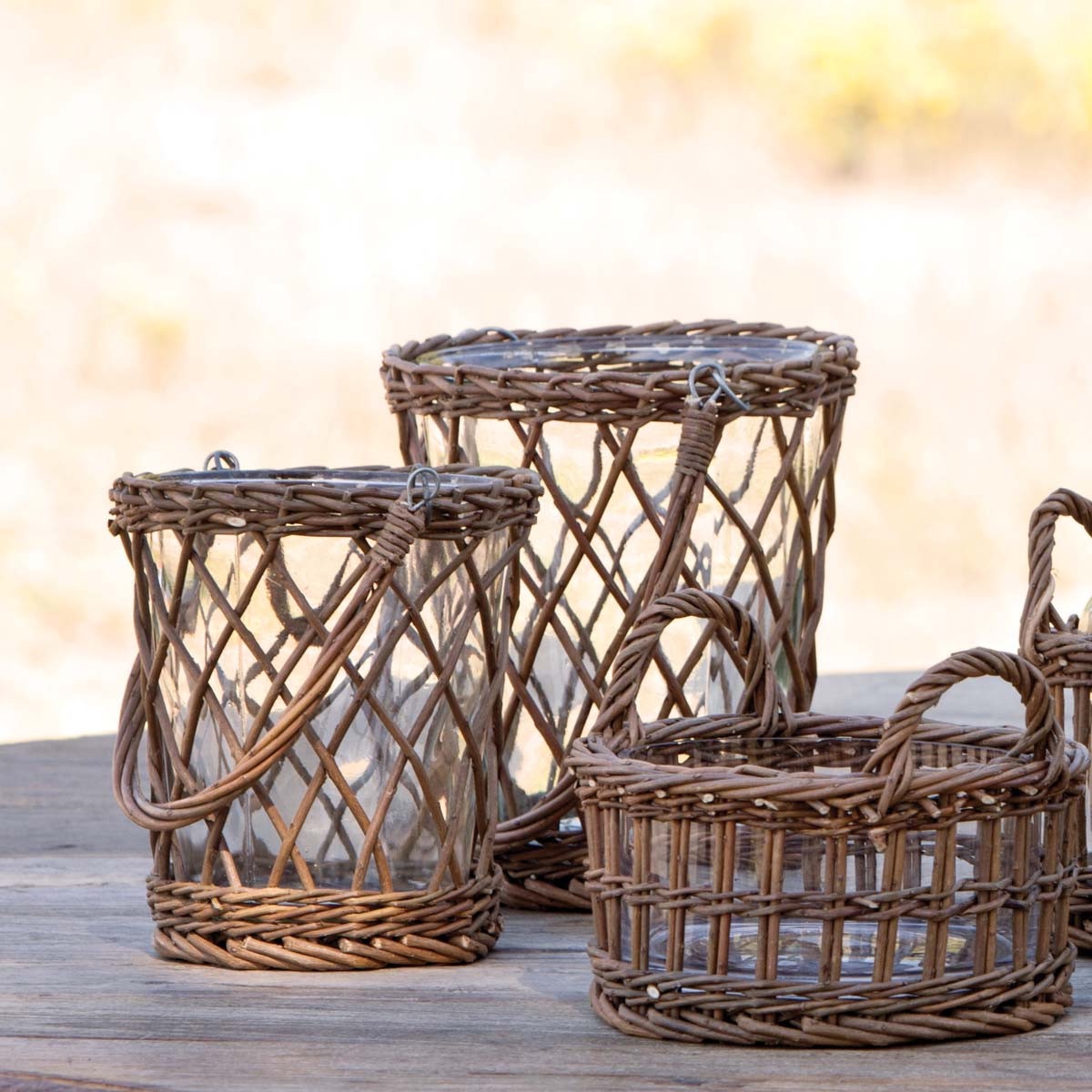 Tall Willow Vase with Handle Silkwood Living