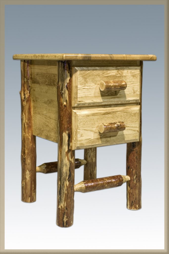 Glacier Nightstand w/2 drawers