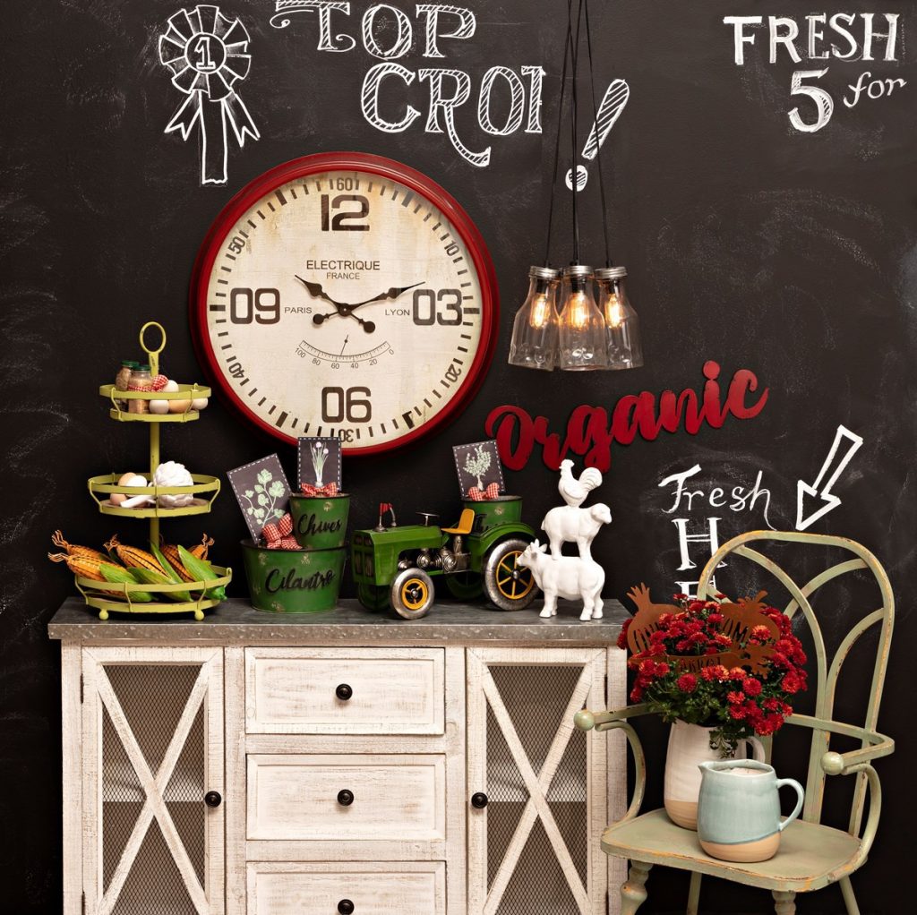Anita Wooden Cabinet with Metal Top