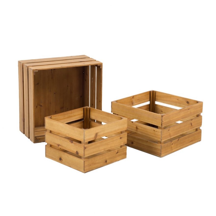 Set of 3 square Crates Silkwood Living