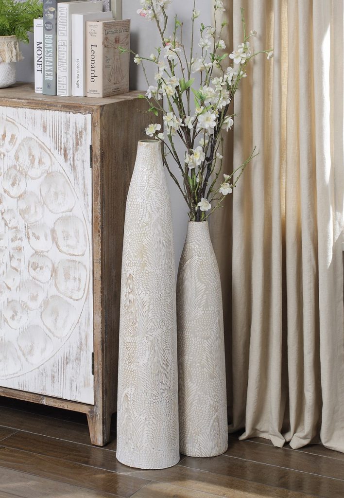 Irridescent Large Oversized Ceramic Vase