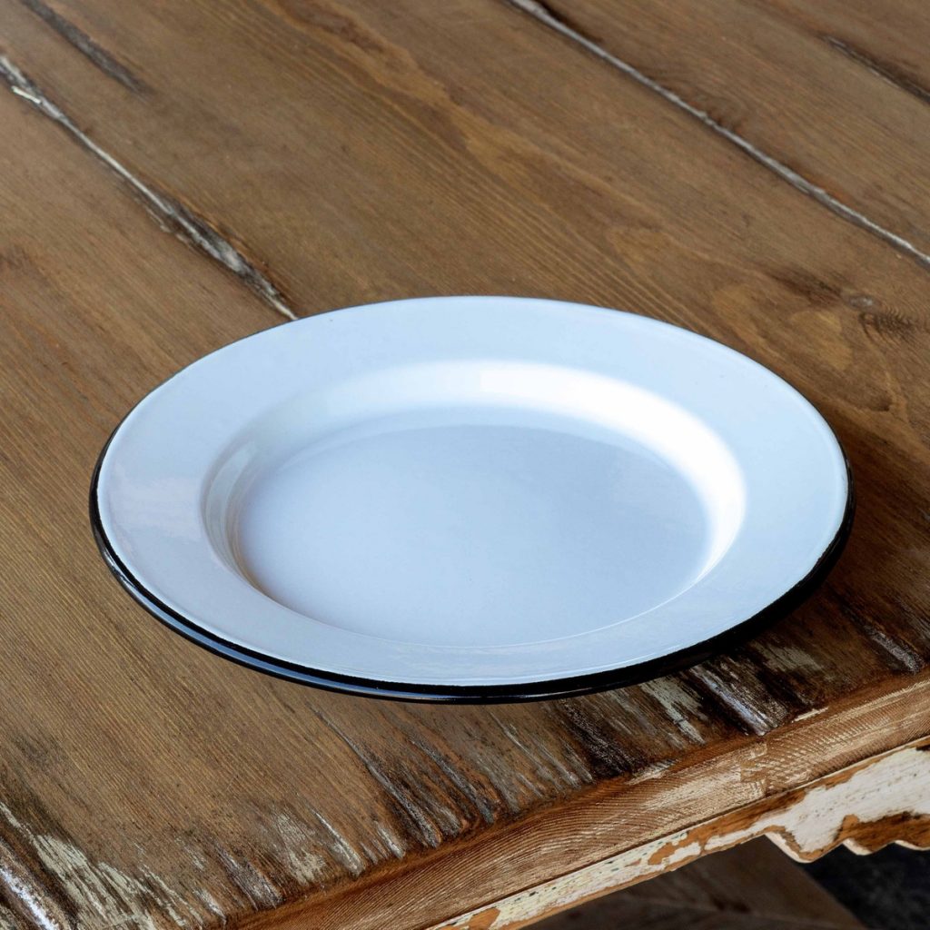 Farmhouse Enamelware Salad Plate, 9.75″