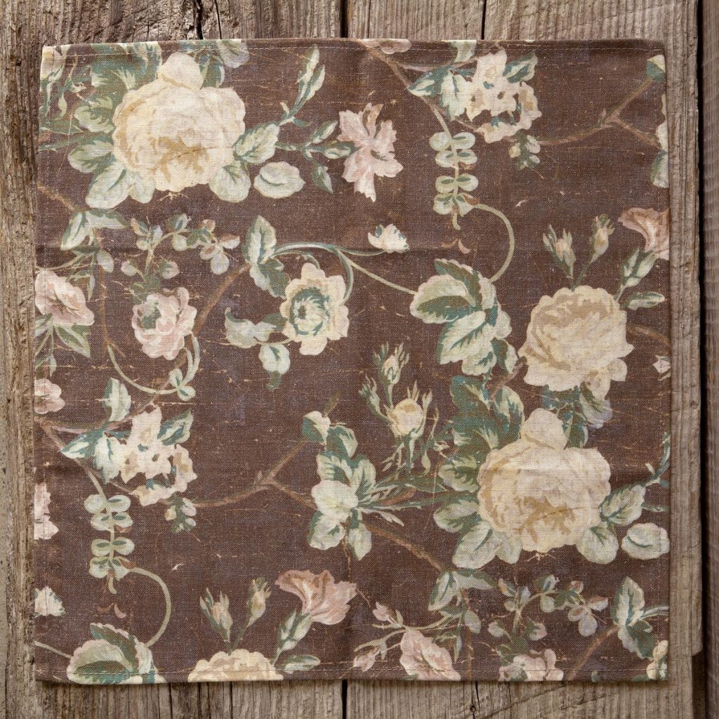 Vintage Rose Cloth Napkin
