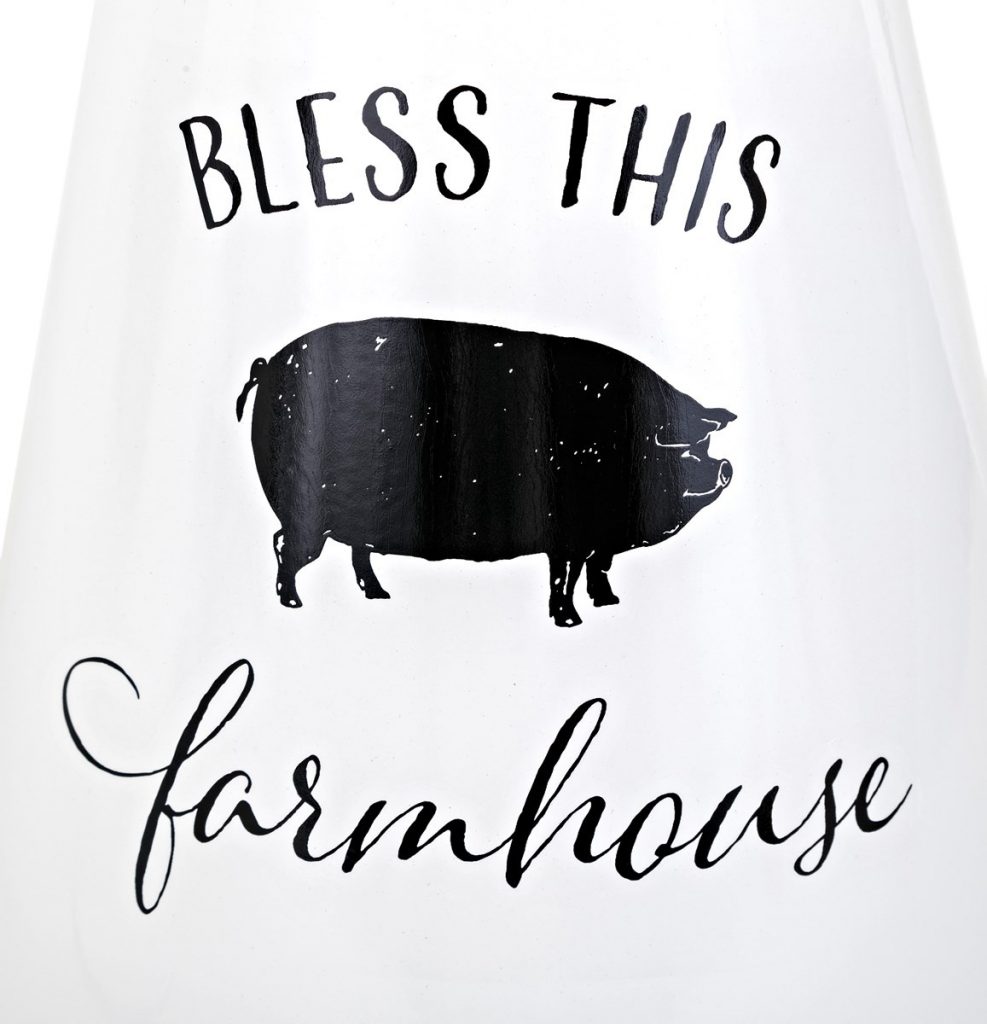 Bless This Farmhouse Pitcher