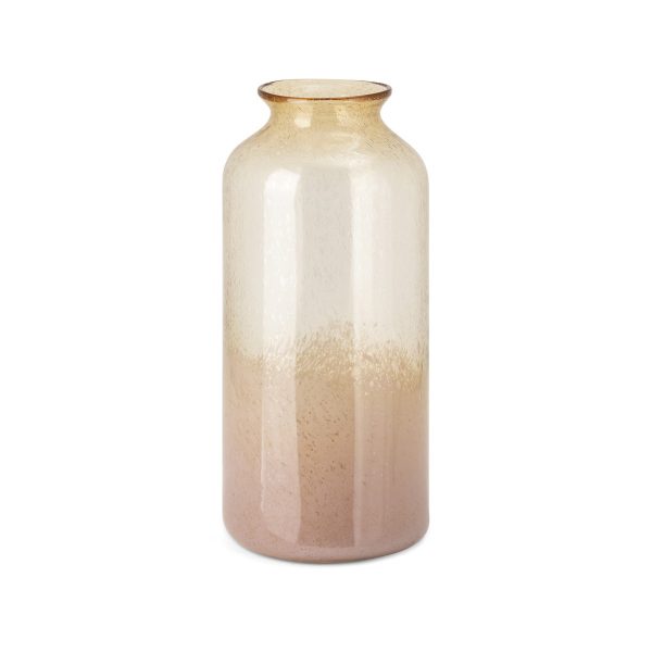 NK Small Salmon Art Glass Vase - Image 2