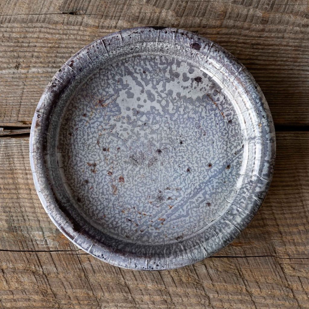 Aged Graniteware Paper Dinner Plates, 10″, Package of 8