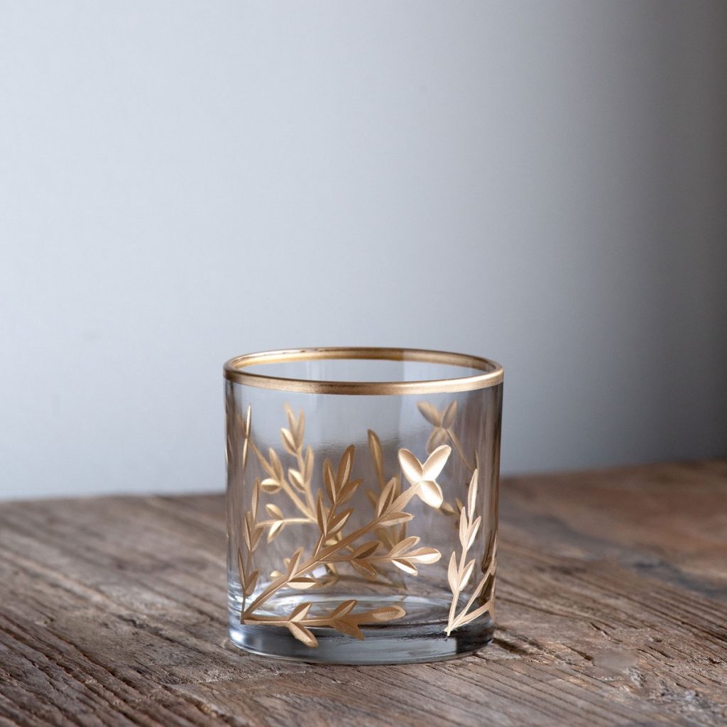 Golden Leaf Vase