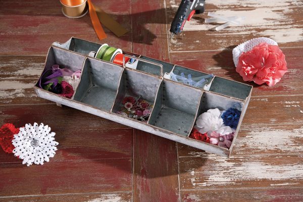 Lorren Galvanized Organizer