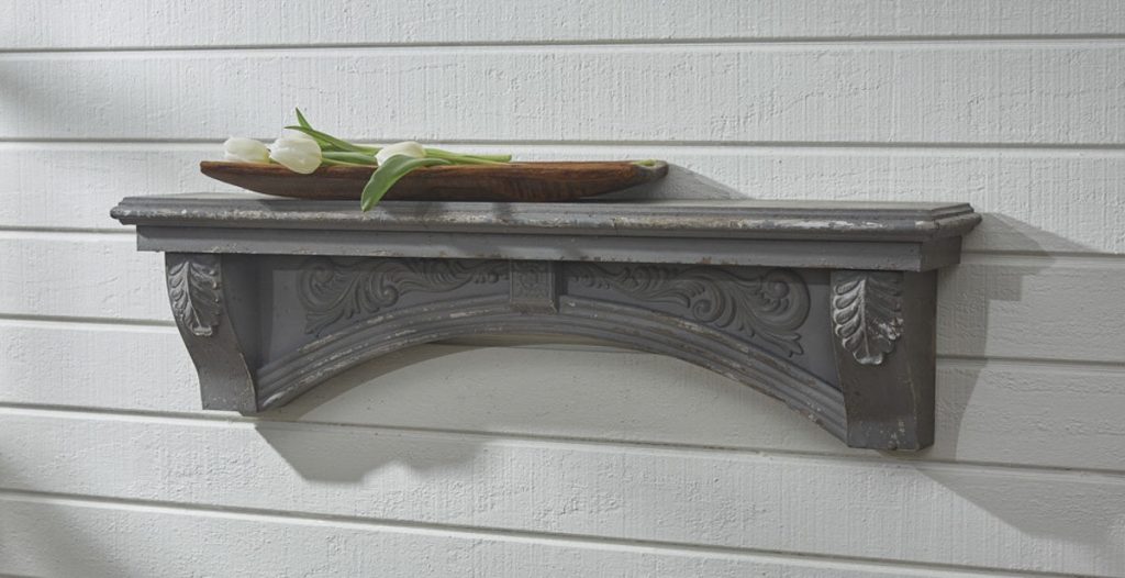 MANTLE SHELF – AGED GRAY
