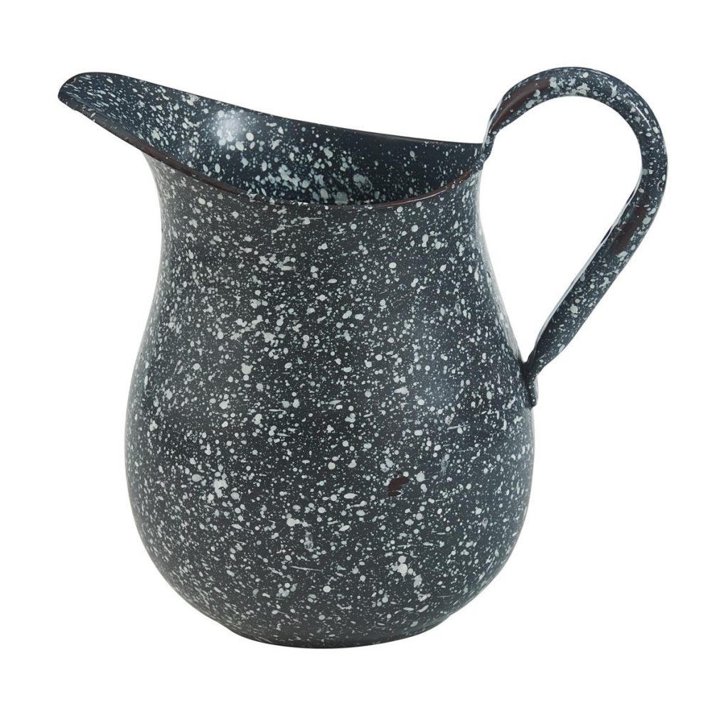 GRAY GRANITE ENAMEL PITCHER
