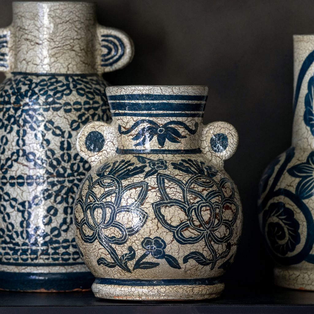 Delphine Round Vase with Handles