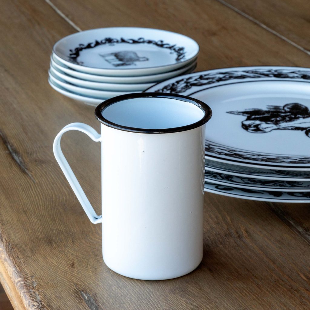 Farmhouse Enamelware Cafe Mug