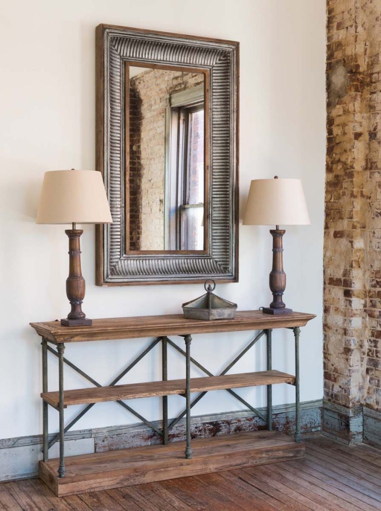 Double X Old Elm Console