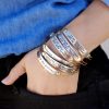 Inspirational Message Bar Bracelets-WIRE BANGLE - Image 2