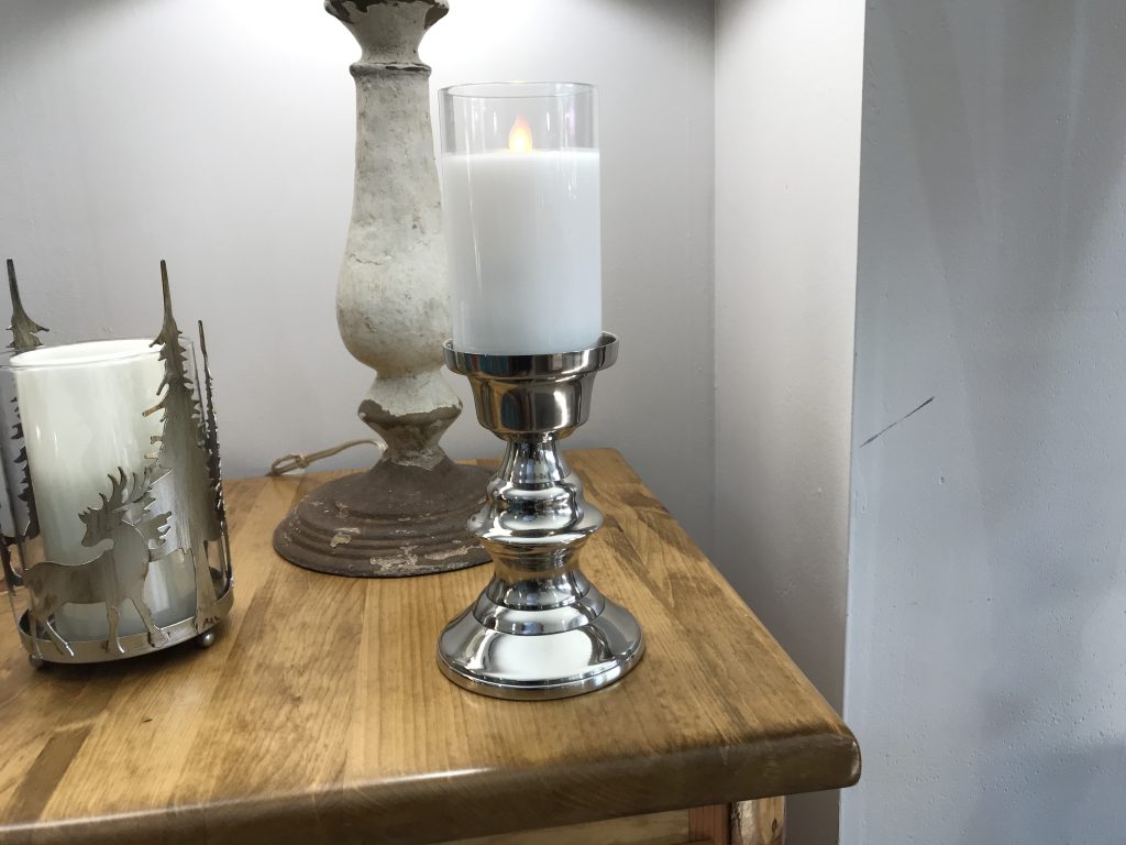 Silver Candle Pillar