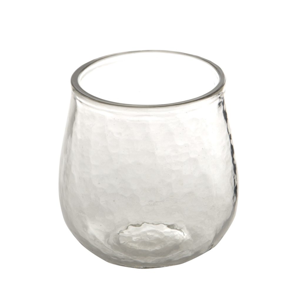 TEXTURED SHORT BEVERAGE GLASS