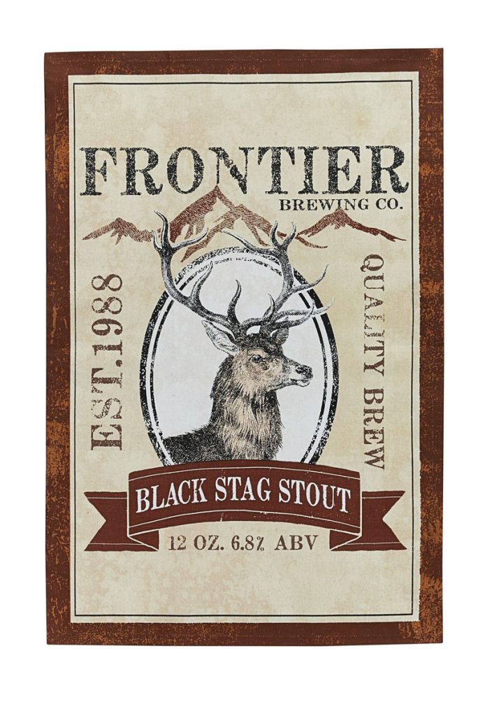 BLACK STAG STOUT PRINTED DISHTOWEL