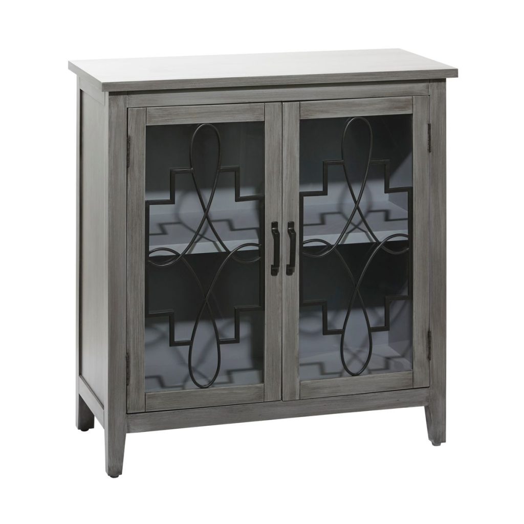 GRAY WOOD CONTEMPORARY CABINET