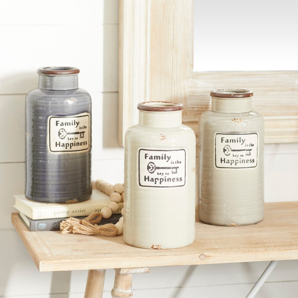 STONEWARE FARMHOUSE VASE