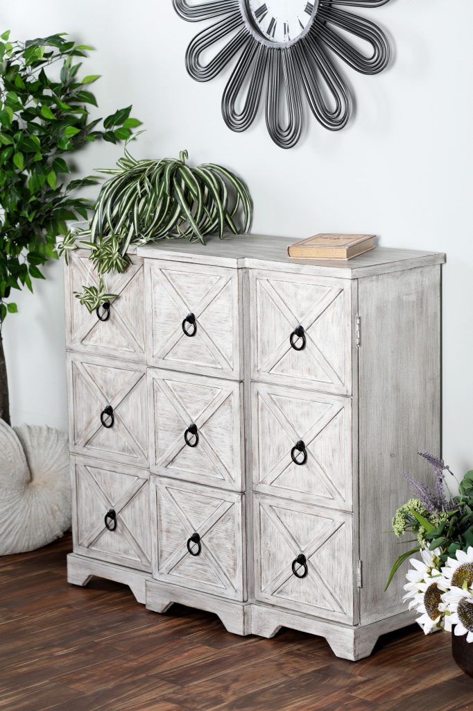 WHITE WOOD FARMHOUSE CABINET,