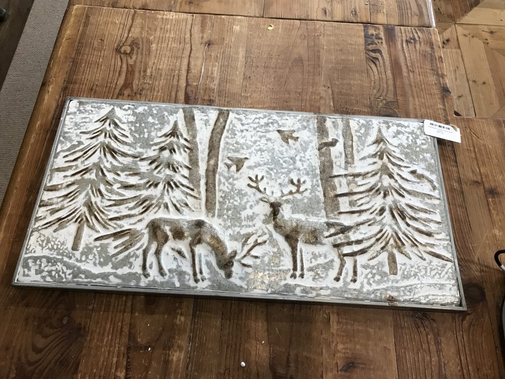 Embossed Forest Scene Wall Decor
