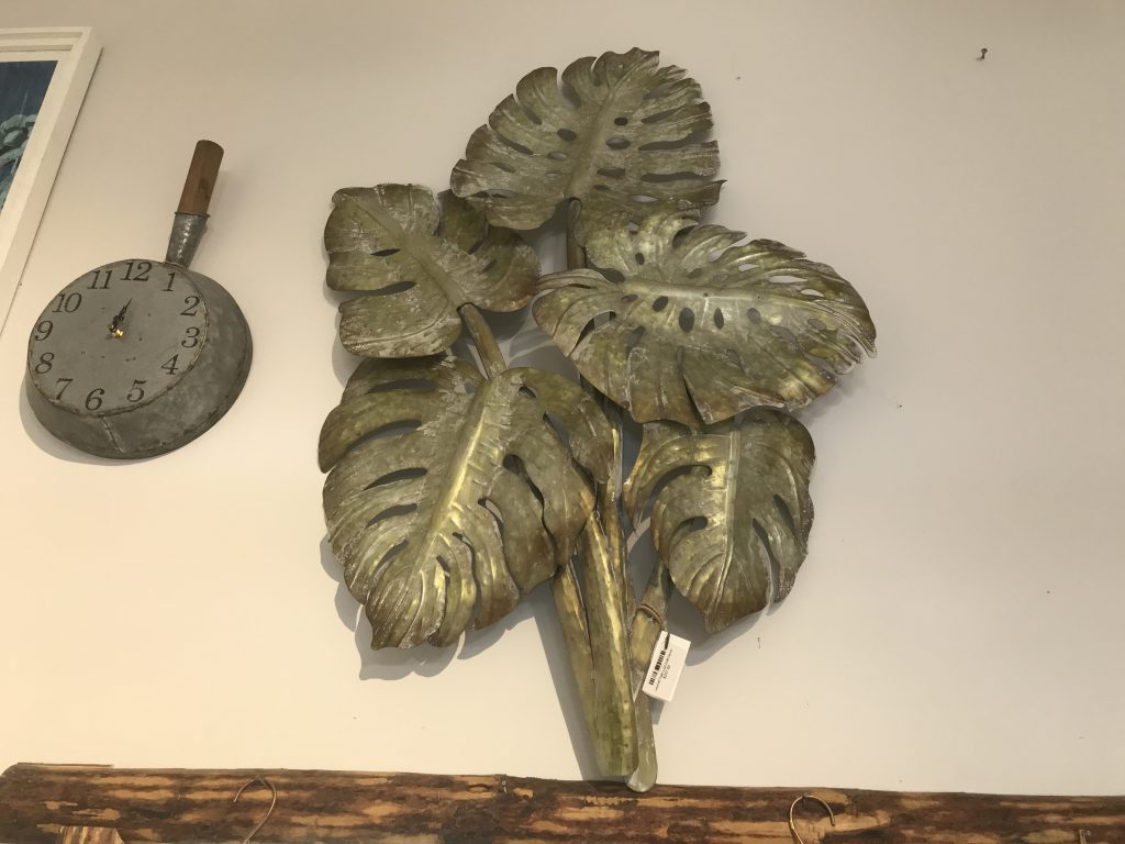 Layered Palm Leaf Wall Decor