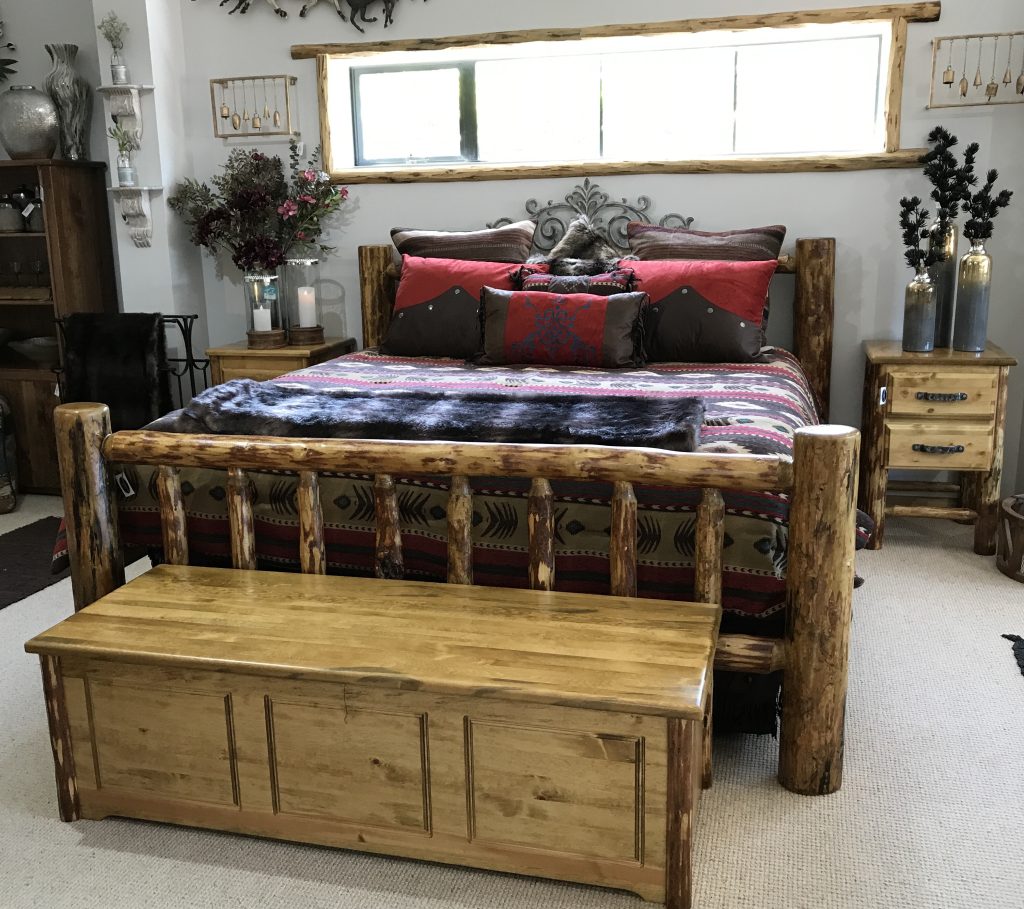 Glacier Country Super King Bed Stained and Lacquered