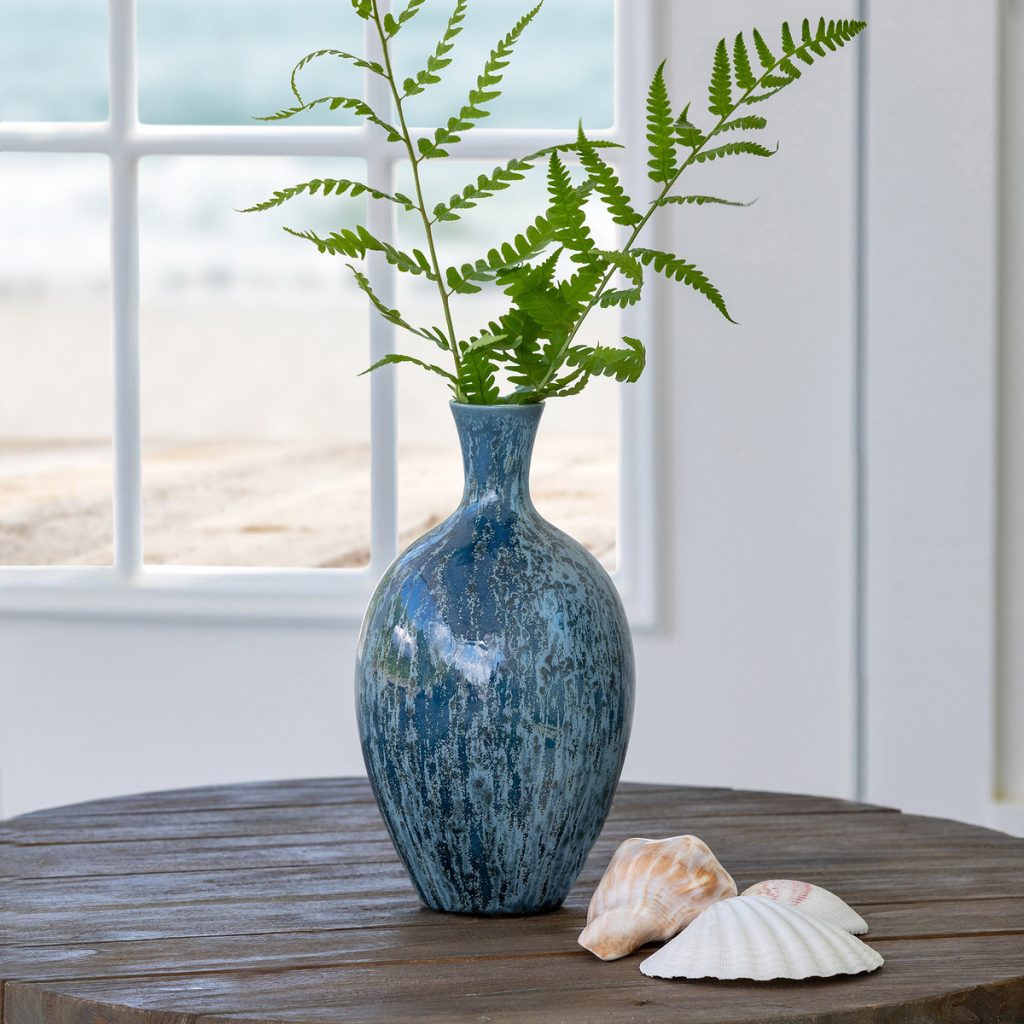 Porto Azul Ceramic Vase, Tall
