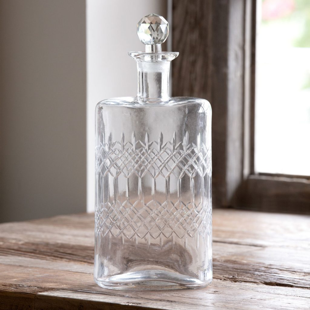 Etched Glass Decanter