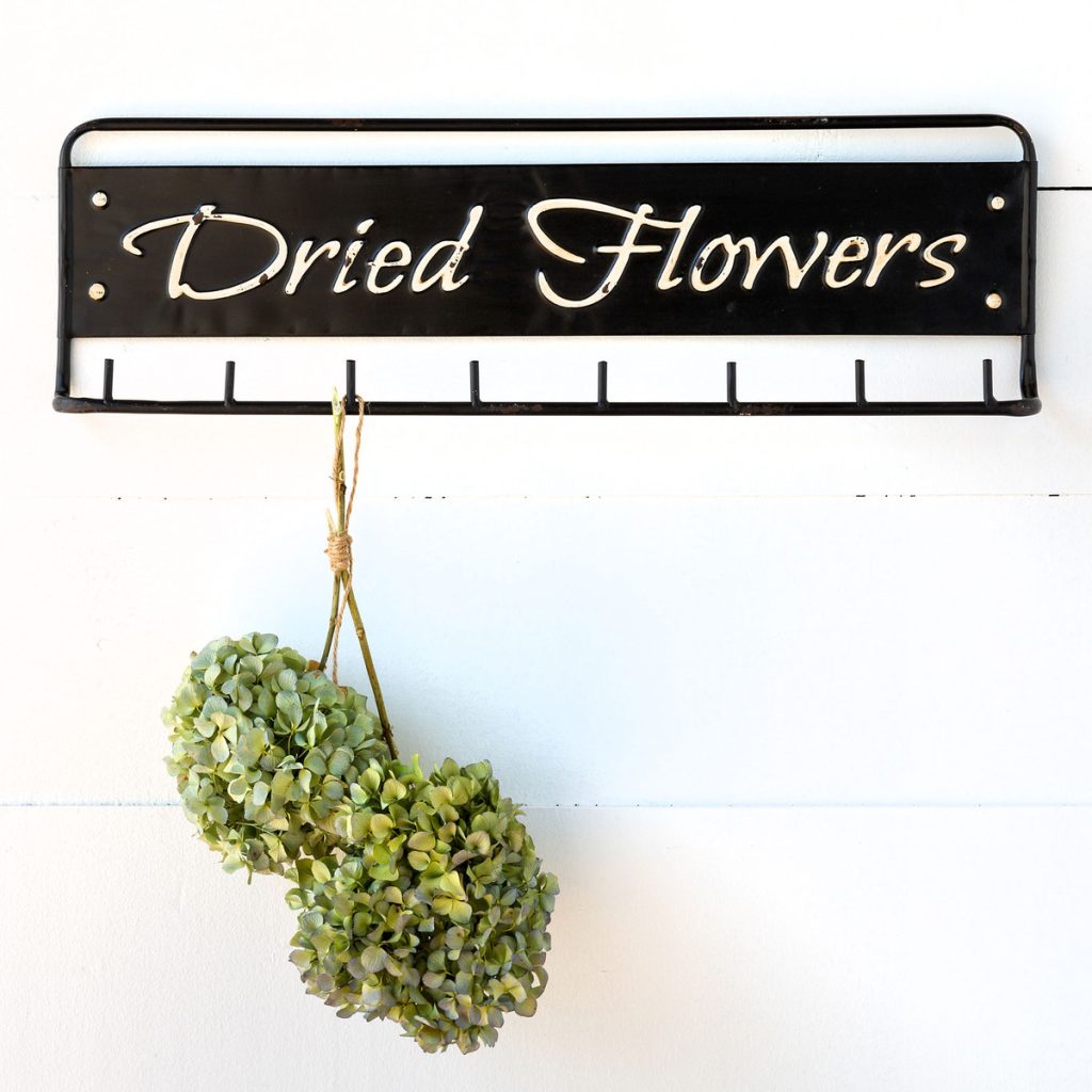 “Dried Flowers” Metal Hanging Rack