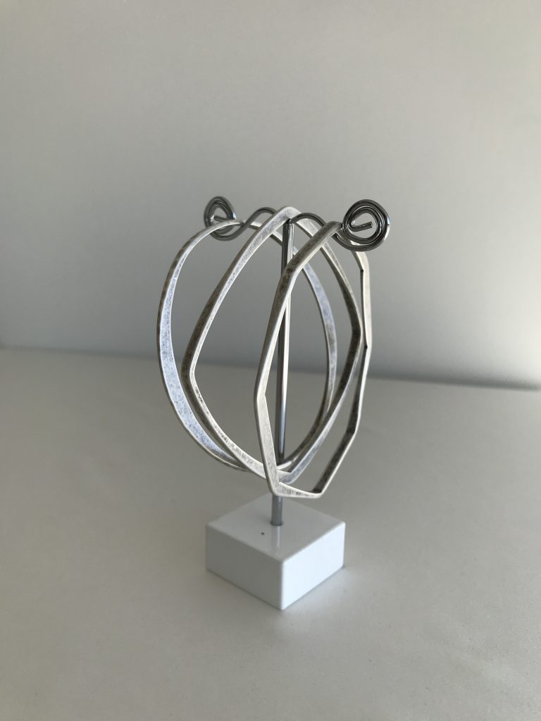 Hammered Geometric Bangle Bracelets-SIL