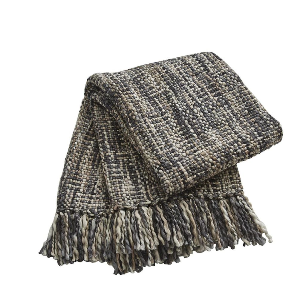 CHUNNY THROW – NATURAL & SLATE