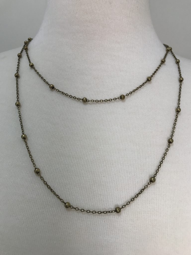 Ball Beaded Layering Necklace-BZ
