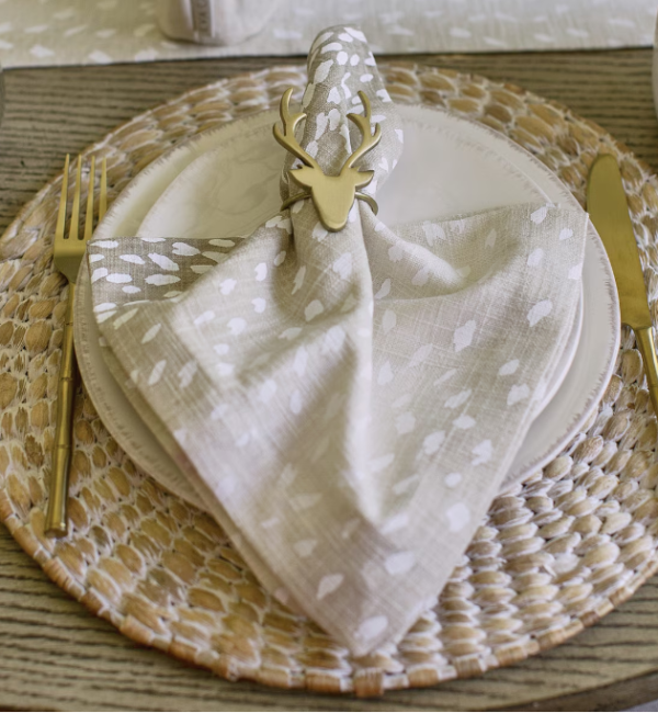 Eva & Co Gold Deer Napkin Ring