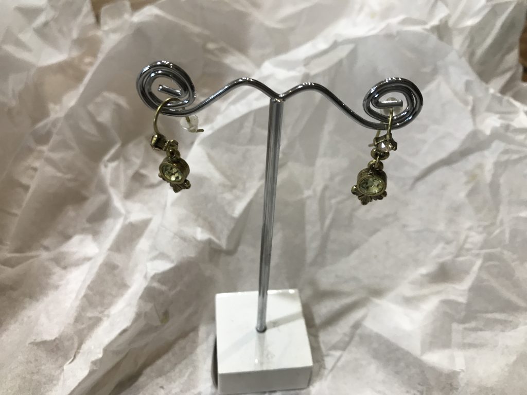 Swarovski Crystal Dainty Birthstone Earrings-APR
