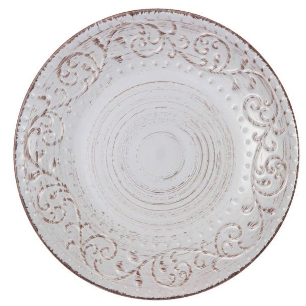 Rustic Flare Dinner Plate,Wht - Image 2