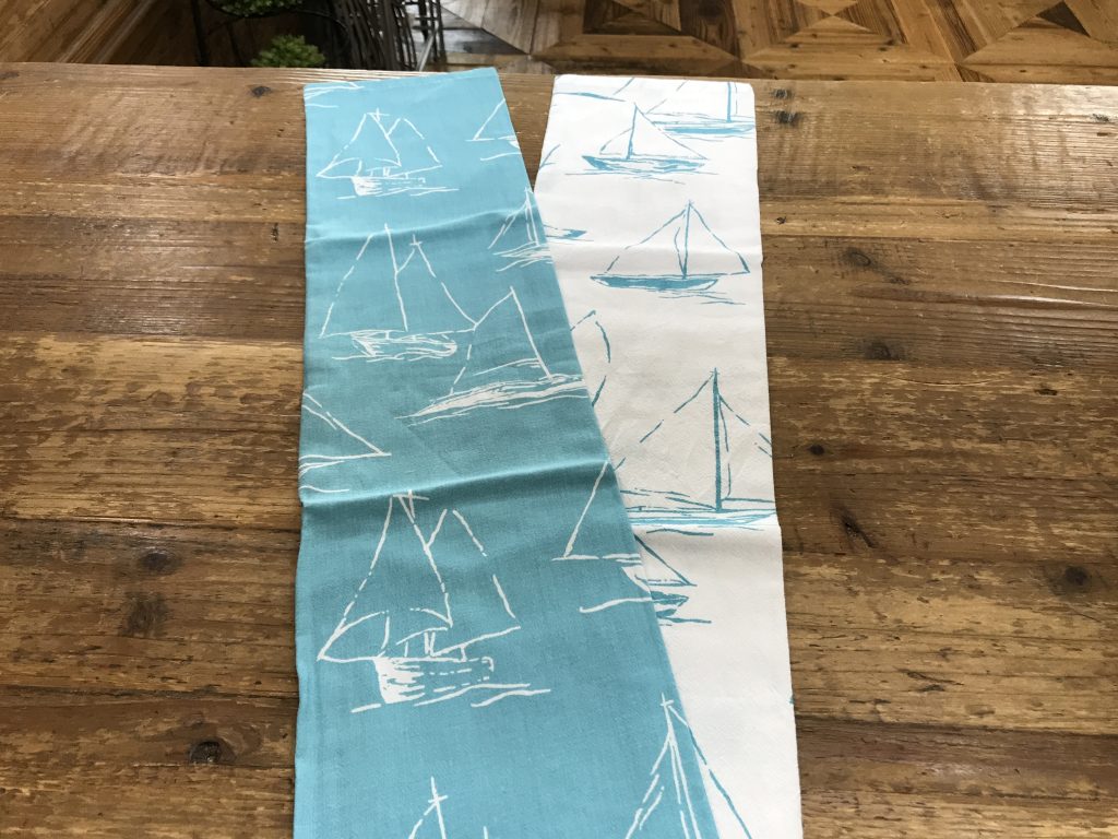 SAILBOAT DISH TOWEL (2 X ASSORT)