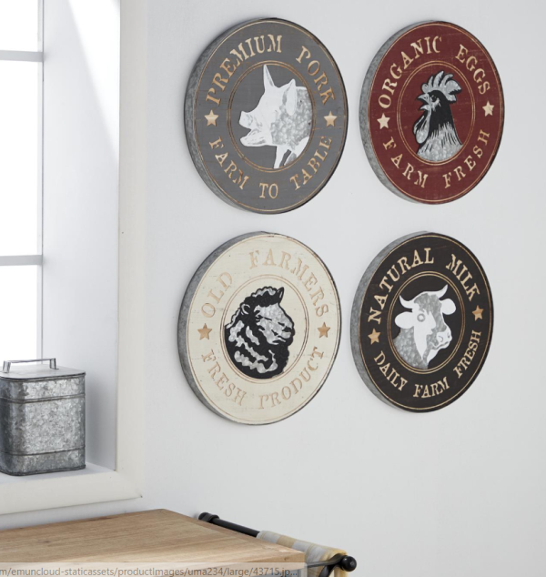 Farmhouse Multicolor Wall Art-4 ASSORTED DESIGNS