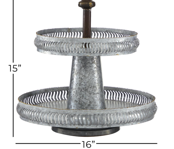 Farmhouse 2 Tier Tray Stand - Image 2