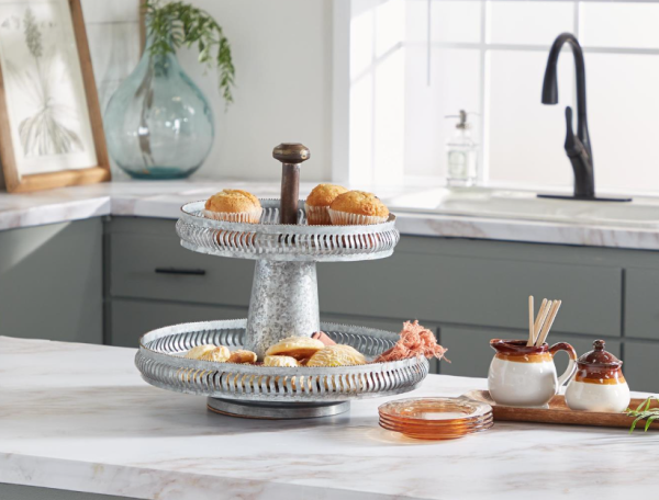 Farmhouse 2 Tier Tray Stand