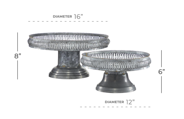 Galvanized Cake Stand-Sm - Image 2