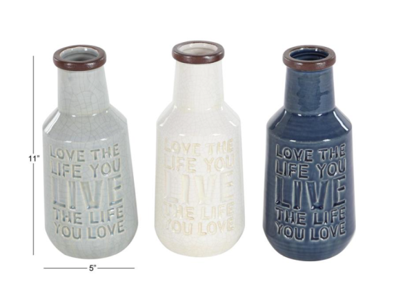 Porcelain Ceramic Decorative Vase - Image 2