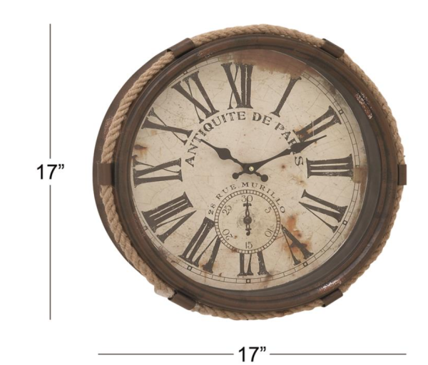 Wall Clock with Rope Frame - Image 3