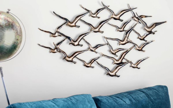 Bronze Metal Bird Flying Flock - Image 2