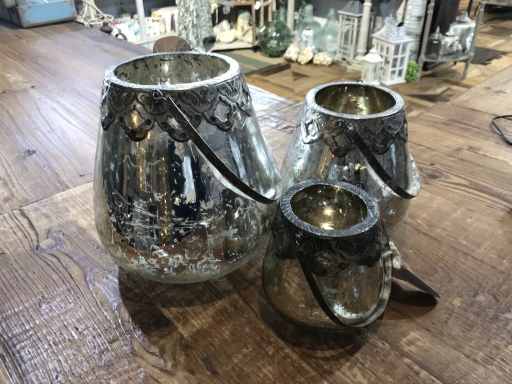 SILVER GLASS GLAM CANDLE HOLDER-sm