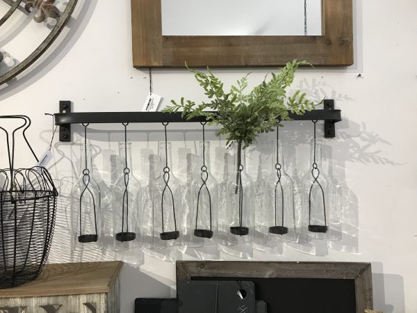 Metal Glass Wall Votive Holder
