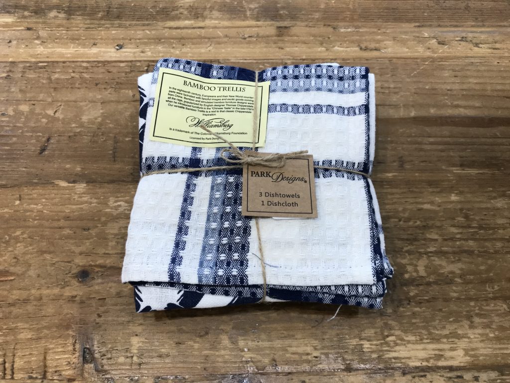 Bamboo Trellis 3 Dishtowel/Cloth Set